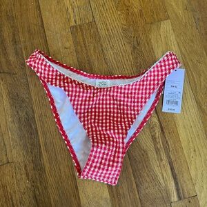 Red Gingham Bikini Bottom